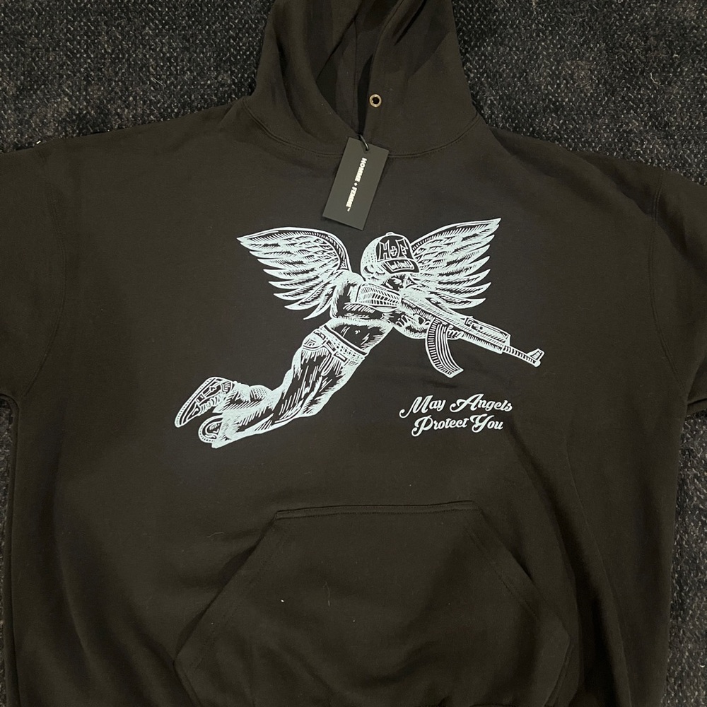 Homme + Femme Black Hoodie